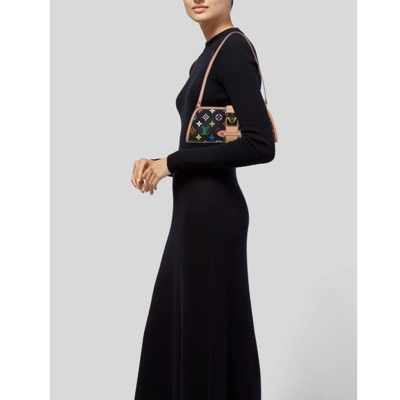 Louis Vuitton Shirley Murakami Monogram Multicolor Crossbody Bag Clutch Purse - Picture 2 of 13